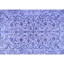 Ahgly Company Indoor Rectangle Persian Blue Traditional Area Rugs, 5' x 7'