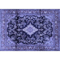 Ahgly Company Indoor Rectangle Persian Blue Traditional Area Rugs, 5' x 7'