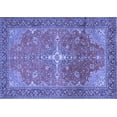thumbnail image 1 of Ahgly Company Indoor Rectangle Persian Blue Traditional Area Rugs, 8' x 10', 1 of 4