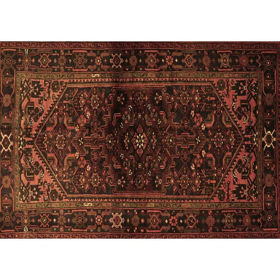 Ahgly Company Indoor Rectangle Persian Brown Traditional Area Rugs, 2' x 3'