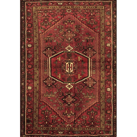Ahgly Company Indoor Rectangle Persian Brown Traditional Area Rugs, 2' x 3'
