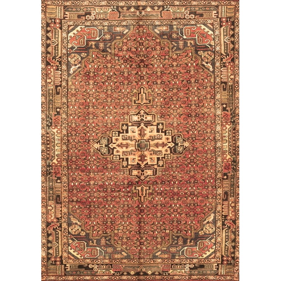 Ahgly Company Indoor Rectangle Persian Brown Traditional Area Rugs, 2' x 3'