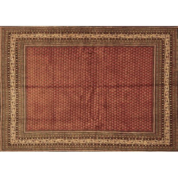 Ahgly Company Indoor Rectangle Persian Brown Traditional Area Rugs, 2' x 3'
