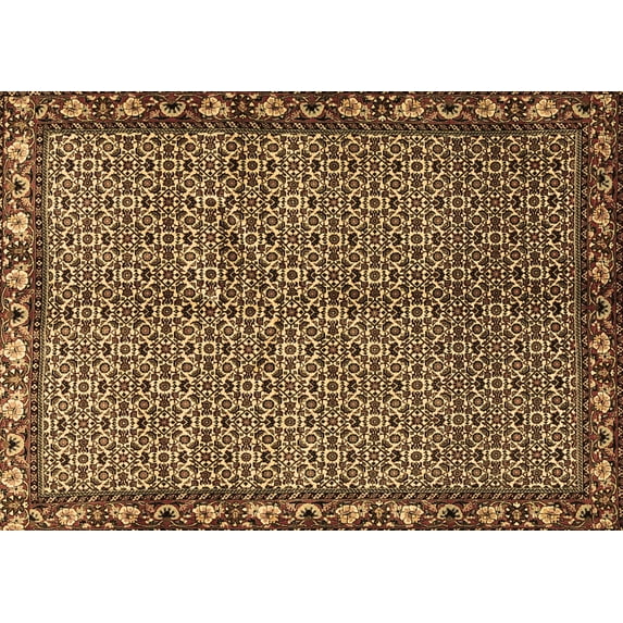 Ahgly Company Indoor Rectangle Persian Brown Traditional Area Rugs, 2' x 4'