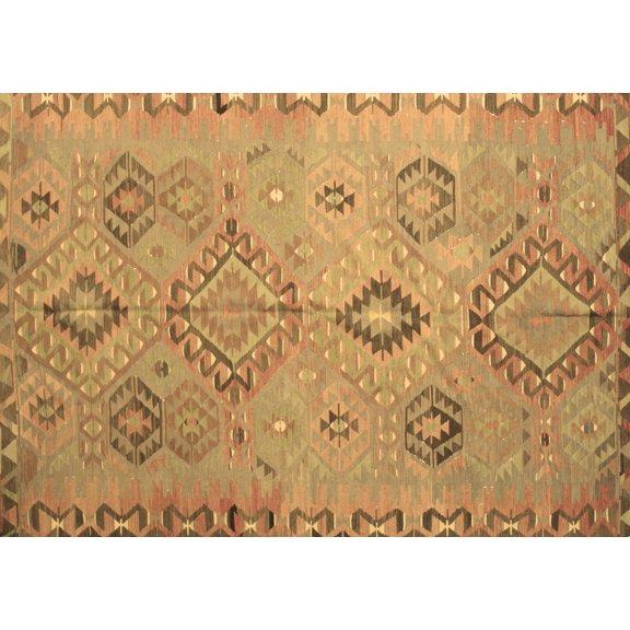 Ahgly Company Indoor Rectangle Persian Brown Traditional Area Rugs, 5' x 7'
