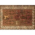 thumbnail image 1 of Ahgly Company Indoor Rectangle Persian Brown Traditional Area Rugs, 5' x 7', 1 of 4