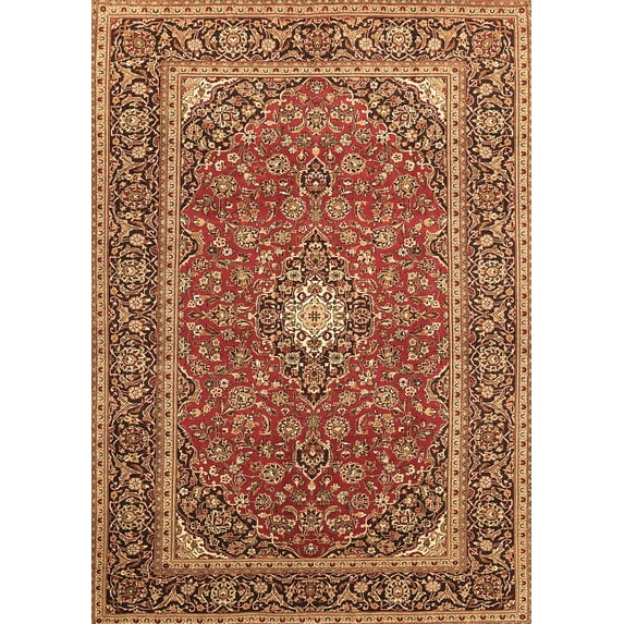 Ahgly Company Indoor Rectangle Persian Brown Traditional Area Rugs, 5' x 7'