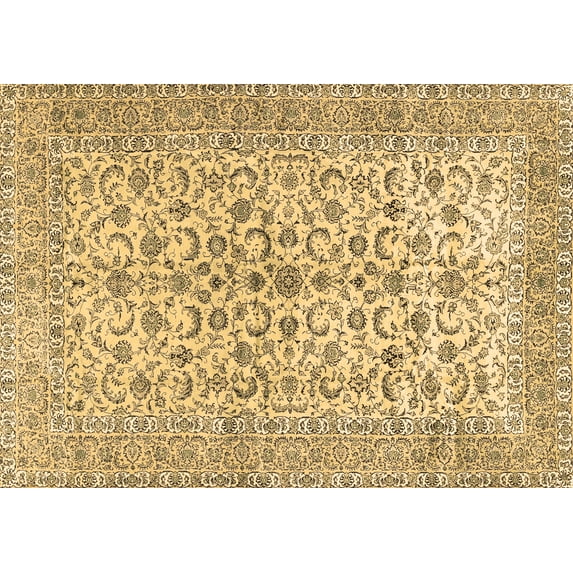 Ahgly Company Indoor Rectangle Persian Brown Traditional Area Rugs, 5' x 7'