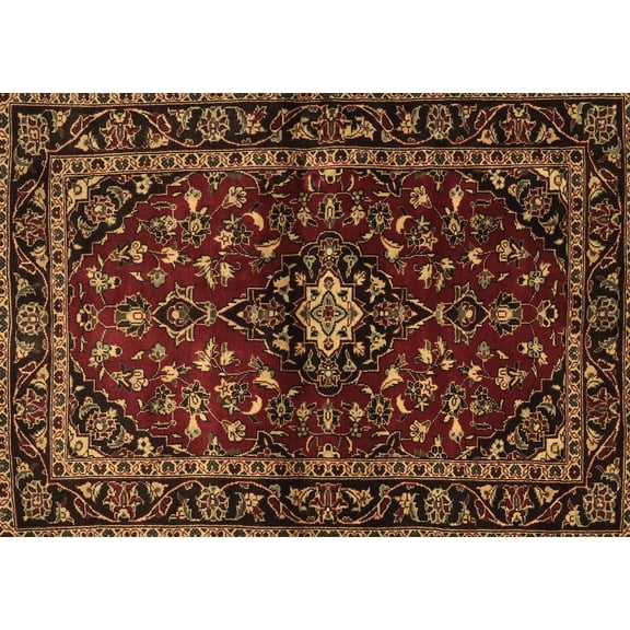 Ahgly Company Indoor Rectangle Persian Brown Traditional Area Rugs, 5' x 7'
