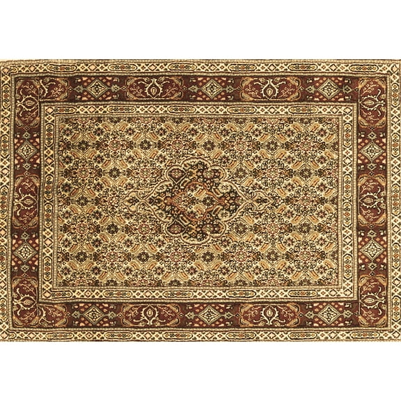 Ahgly Company Indoor Rectangle Persian Brown Traditional Area Rugs, 5' x 7'
