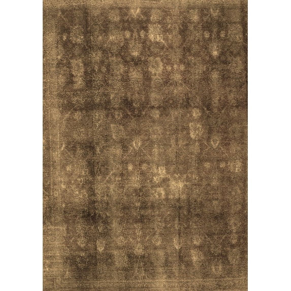 Ahgly Company Indoor Rectangle Persian Brown Traditional Area Rugs, 5' x 7'