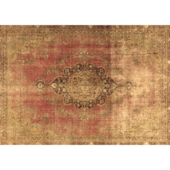 Ahgly Company Indoor Rectangle Persian Brown Traditional Area Rugs, 5' x 7'