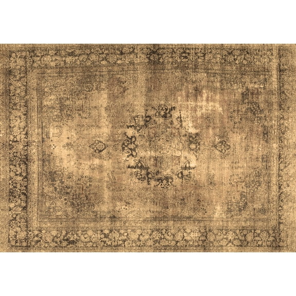 Ahgly Company Indoor Rectangle Persian Brown Traditional Area Rugs, 5' x 7'