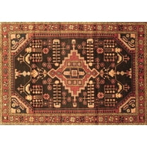 Ahgly Company Indoor Rectangle Persian Brown Traditional Area Rugs, 5' x 7'