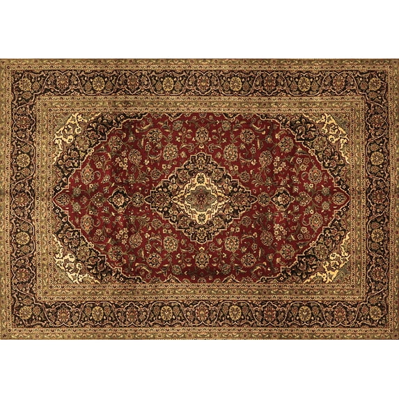 Ahgly Company Indoor Rectangle Persian Brown Traditional Area Rugs, 5' x 8'