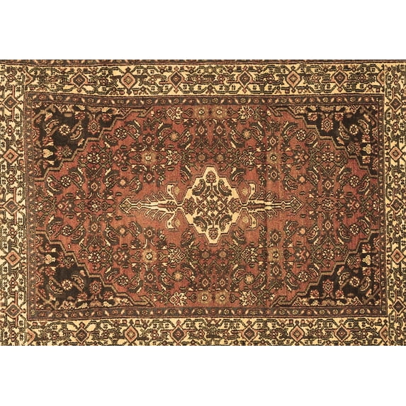 Ahgly Company Indoor Rectangle Persian Brown Traditional Area Rugs, 5' x 8'