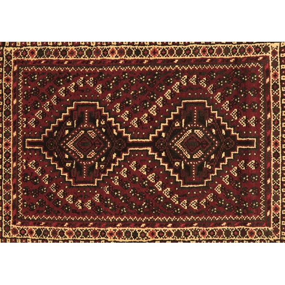 Ahgly Company Indoor Rectangle Persian Brown Traditional Area Rugs, 7' x 10'