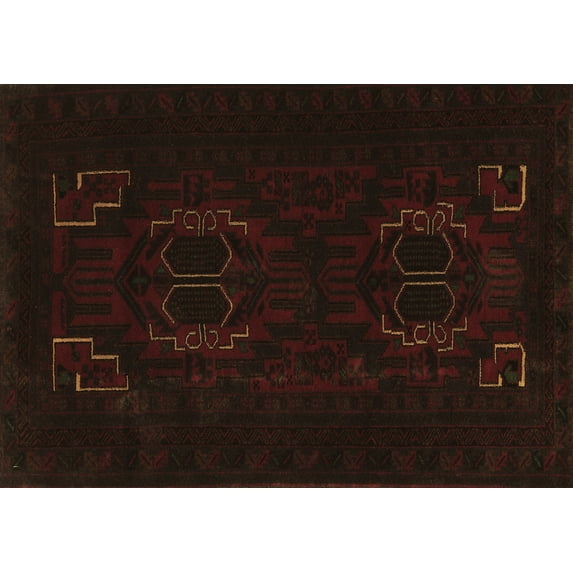 Ahgly Company Indoor Rectangle Persian Brown Traditional Area Rugs, 7' x 10'