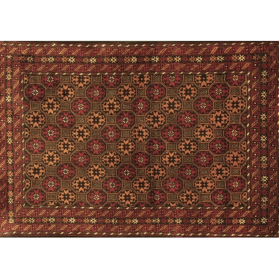 Ahgly Company Indoor Rectangle Persian Brown Traditional Area Rugs, 8' x 10'