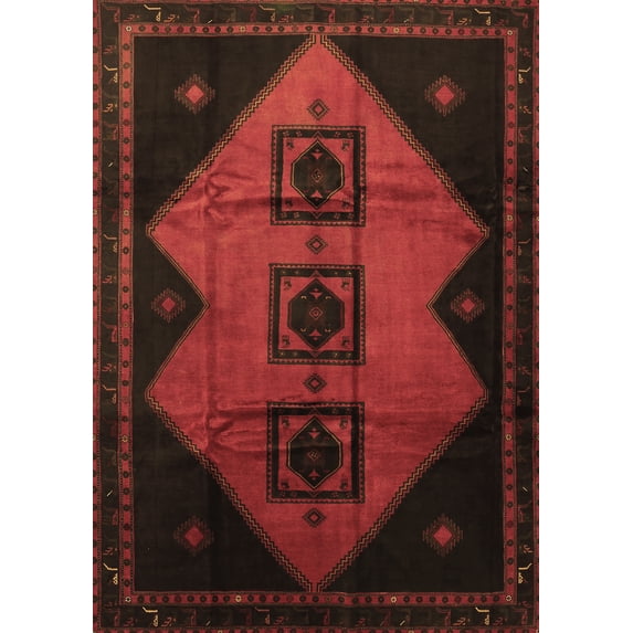 Ahgly Company Indoor Rectangle Persian Brown Traditional Area Rugs, 8' x 10'