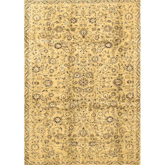 Ahgly Company Indoor Rectangle Persian Brown Traditional Area Rugs, 8' x 10'