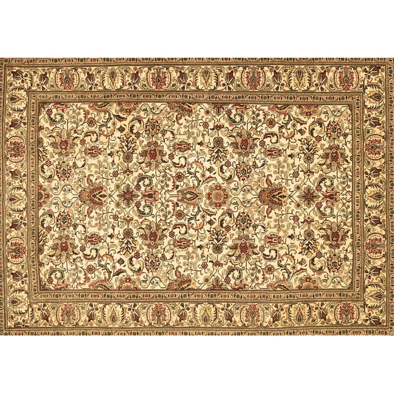 Ahgly Company Indoor Rectangle Persian Brown Traditional Area Rugs, 8' x 12'