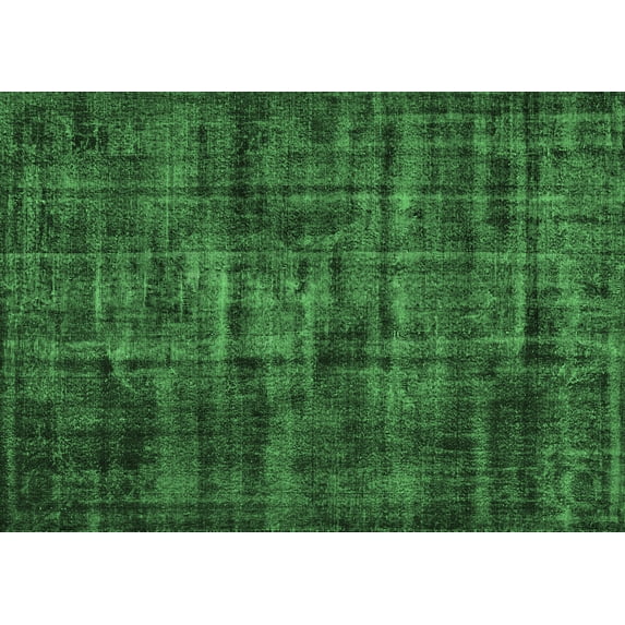 Ahgly Company Indoor Rectangle Persian Emerald Green Bohemian Area Rugs, 8' x 10'