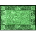 thumbnail image 1 of Ahgly Company Indoor Rectangle Persian Emerald Green Traditional Area Rugs, 2' x 3', 1 of 4