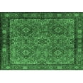 thumbnail image 1 of Ahgly Company Indoor Rectangle Persian Emerald Green Traditional Area Rugs, 4' x 6', 1 of 4