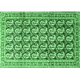 thumbnail image 1 of Ahgly Company Indoor Rectangle Persian Emerald Green Traditional Area Rugs, 5' x 7', 1 of 4