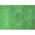 thumbnail image 1 of Ahgly Company Indoor Rectangle Persian Emerald Green Traditional Area Rugs, 5' x 7', 1 of 4