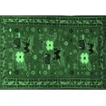 thumbnail image 1 of Ahgly Company Indoor Rectangle Persian Emerald Green Traditional Area Rugs, 5' x 7', 1 of 4