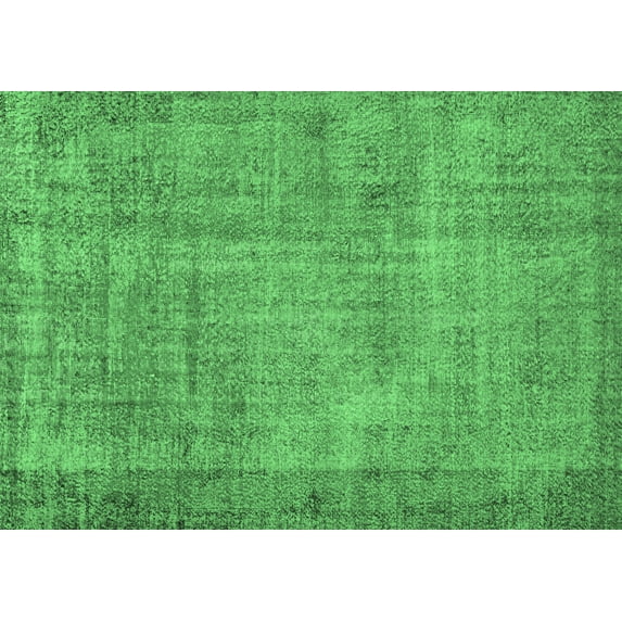 Ahgly Company Indoor Rectangle Persian Emerald Green Traditional Area Rugs, 5' x 7'