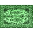 thumbnail image 1 of Ahgly Company Indoor Rectangle Persian Emerald Green Traditional Area Rugs, 5' x 7', 1 of 4