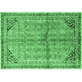 thumbnail image 1 of Ahgly Company Indoor Rectangle Persian Emerald Green Traditional Area Rugs, 7' x 10', 1 of 4