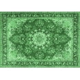 thumbnail image 1 of Ahgly Company Indoor Rectangle Persian Emerald Green Traditional Area Rugs, 7' x 10', 1 of 4