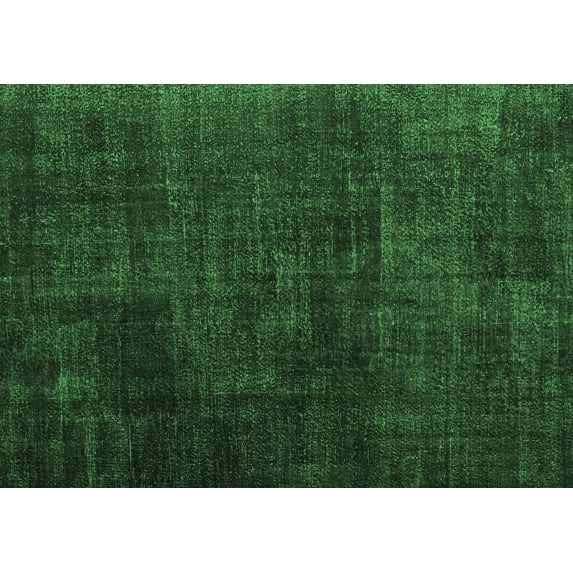 Ahgly Company Indoor Rectangle Persian Emerald Green Traditional Area Rugs, 7' x 9'