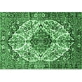 thumbnail image 1 of Ahgly Company Indoor Rectangle Persian Emerald Green Traditional Area Rugs, 8' x 10', 1 of 4