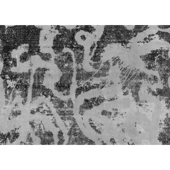 Ahgly Company Indoor Rectangle Persian Gray Bohemian Area Rugs, 5' x 7'