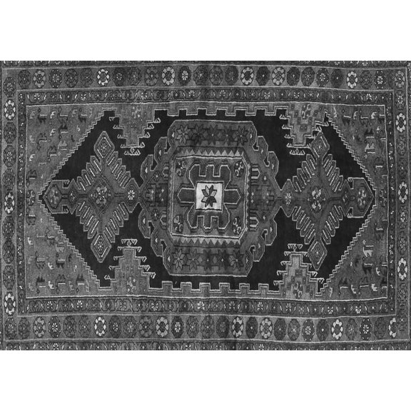Ahgly Company Indoor Rectangle Persian Gray Traditional Area Rugs, 2' x 5'