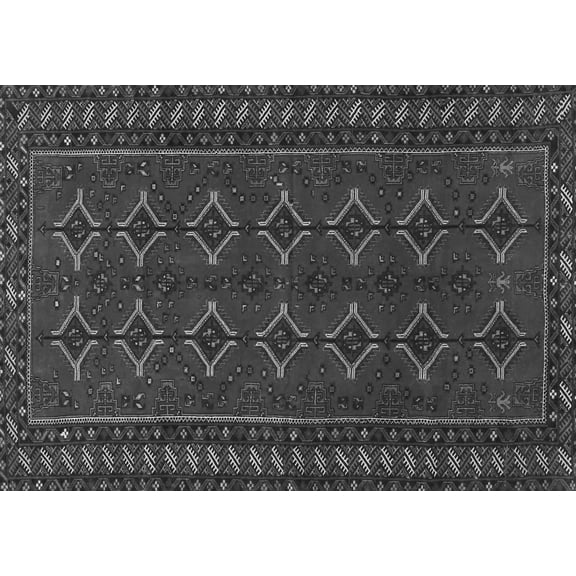 Ahgly Company Indoor Rectangle Persian Gray Traditional Area Rugs, 3' x 5'