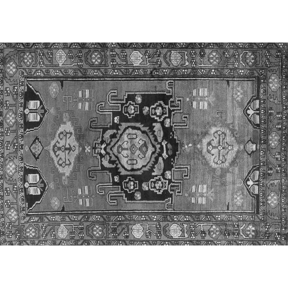 Ahgly Company Indoor Rectangle Persian Gray Traditional Area Rugs, 4' x 6'