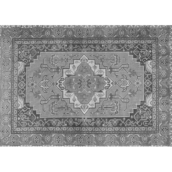 Ahgly Company Indoor Rectangle Persian Gray Traditional Area Rugs, 4' x 6'