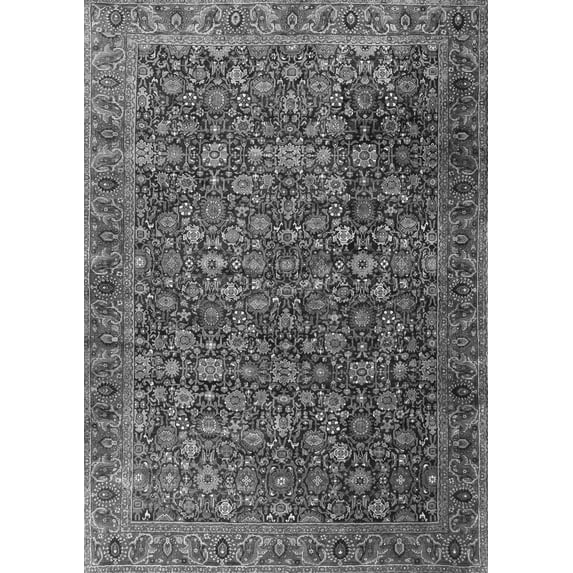 Ahgly Company Indoor Rectangle Persian Gray Traditional Area Rugs, 5' x 7'
