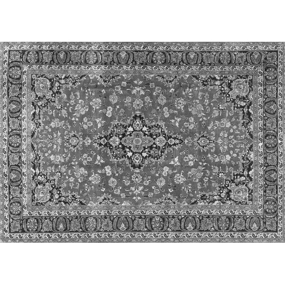 Ahgly Company Indoor Rectangle Persian Gray Traditional Area Rugs, 5' x 7'