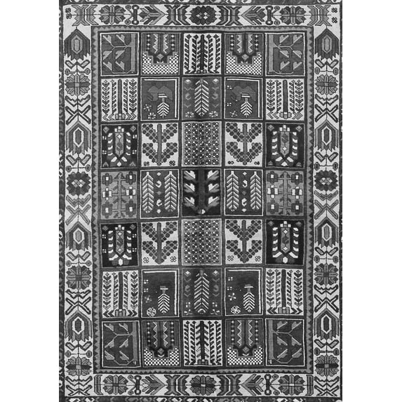 Ahgly Company Indoor Rectangle Persian Gray Traditional Area Rugs, 5' x 7'