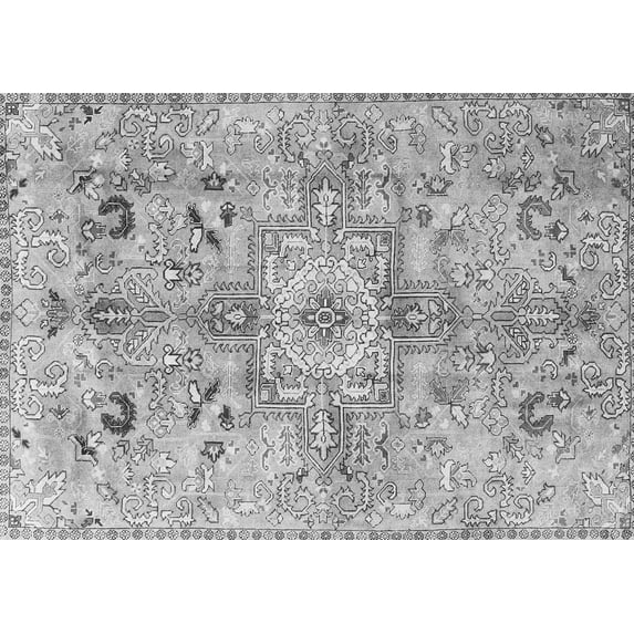 Ahgly Company Indoor Rectangle Persian Gray Traditional Area Rugs, 8' x 10'