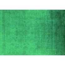 Ahgly Company Indoor Rectangle Persian Green Bohemian Area Rugs, 5' x 7'