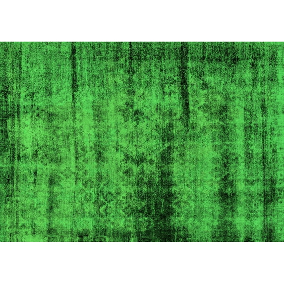 Ahgly Company Indoor Rectangle Persian Green Bohemian Area Rugs, 7' x 10'