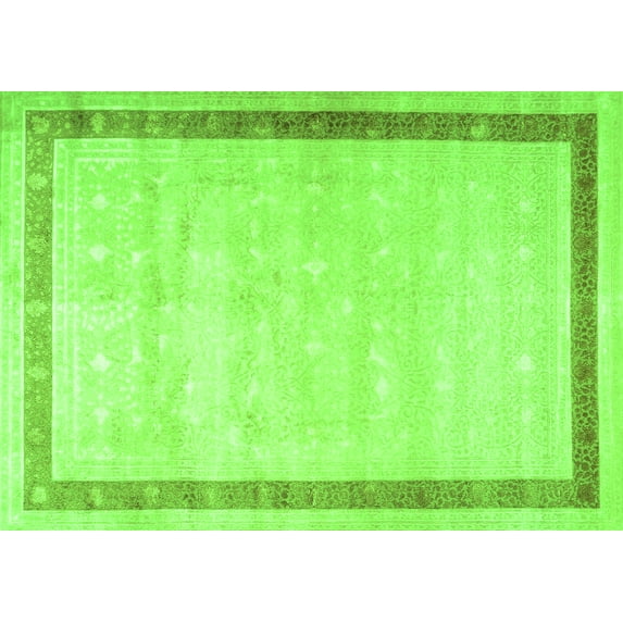 Ahgly Company Indoor Rectangle Persian Green Traditional Area Rugs, 2' x 3'